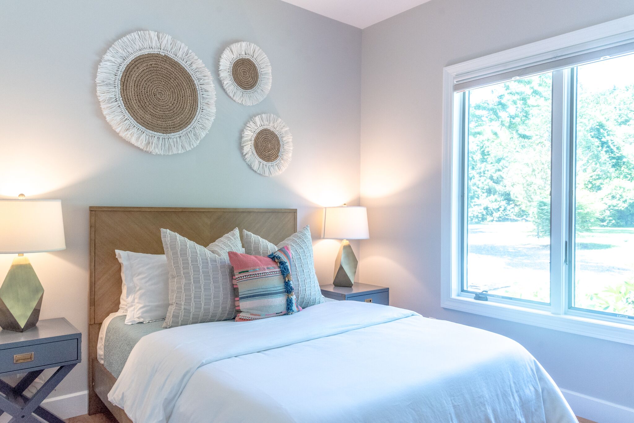 Natural light with a view out to the front yard