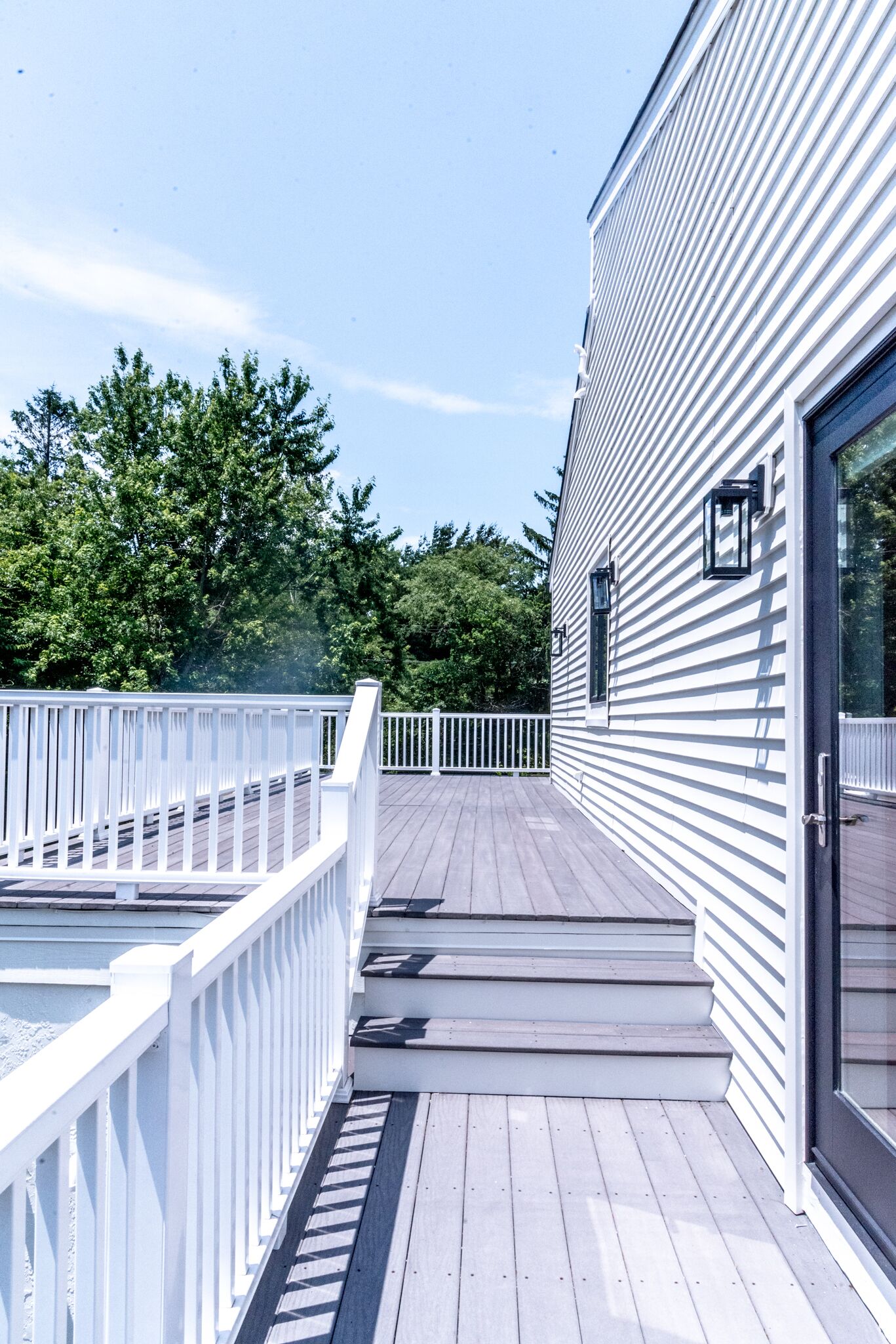 Large 400 sq foot deck with private access from Bay View Room or atrium hallway